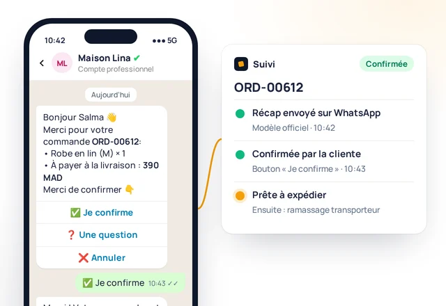 Confirmé par le client, pas supposé.